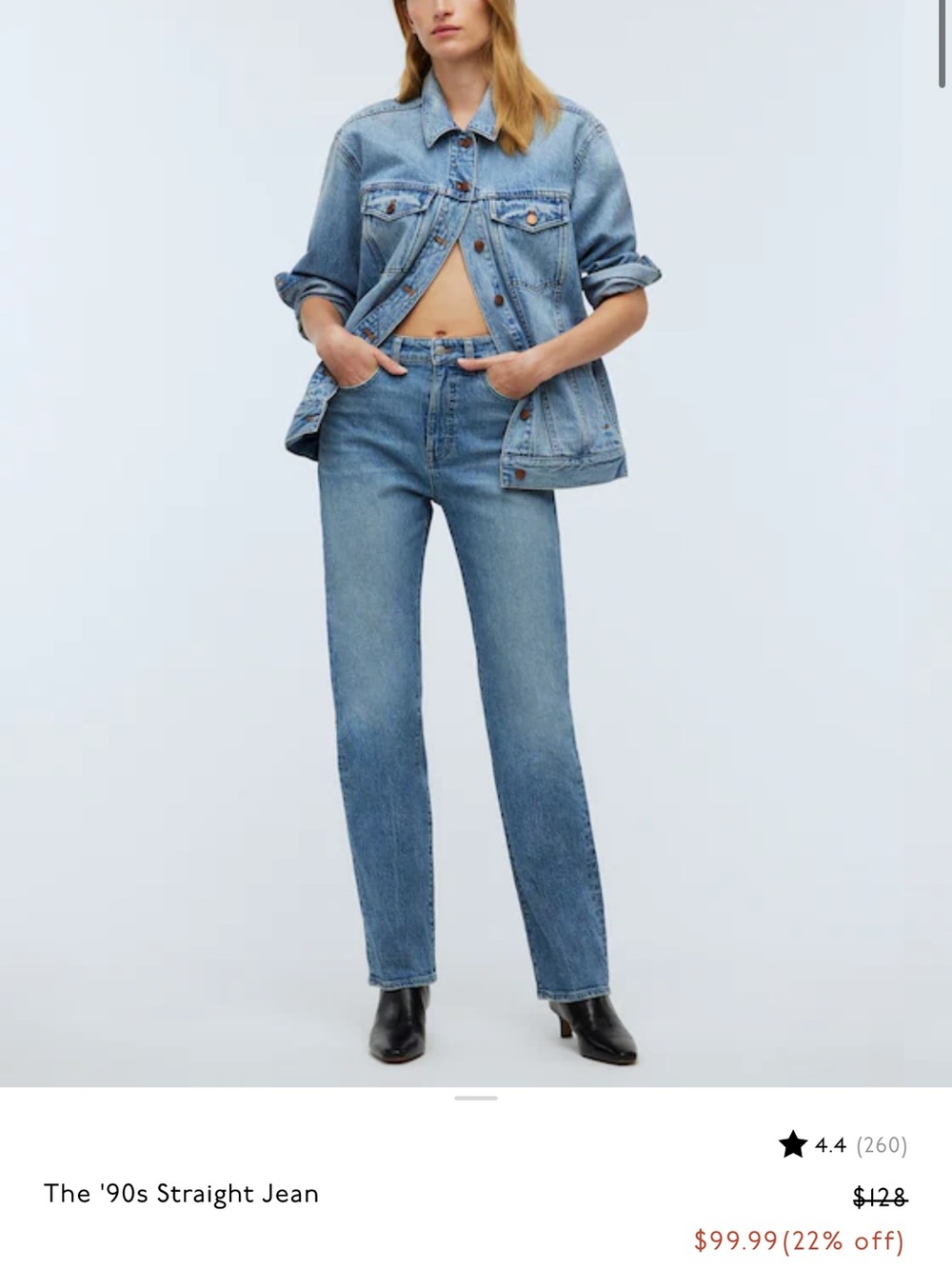 Madewell Straight-Leg Jeans in Medium Blue Wash